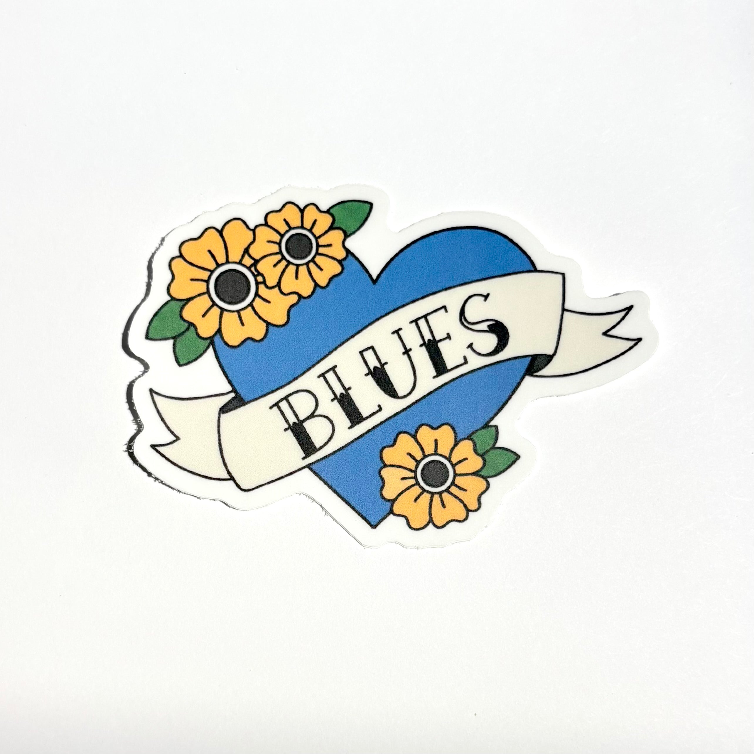 Blues Hockey Vinyl Sticker