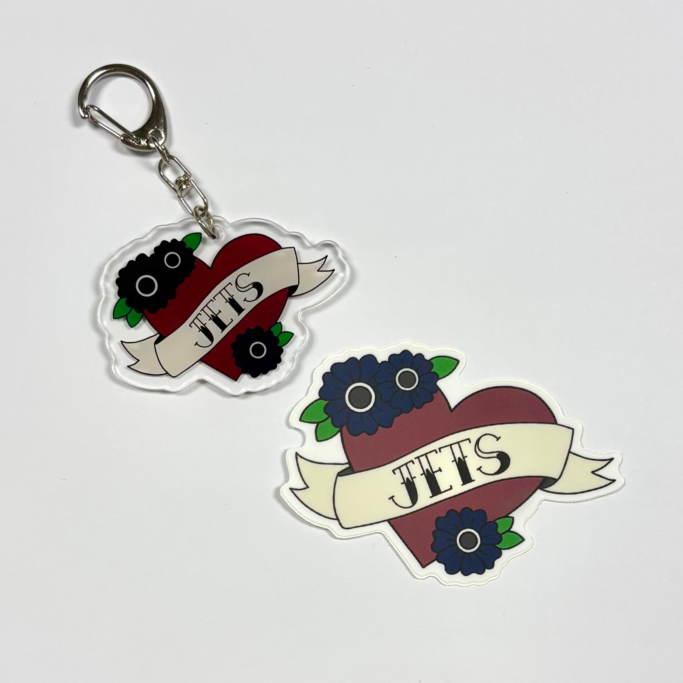Jets Hockey Vinyl Sticker & Acrylic Keychain