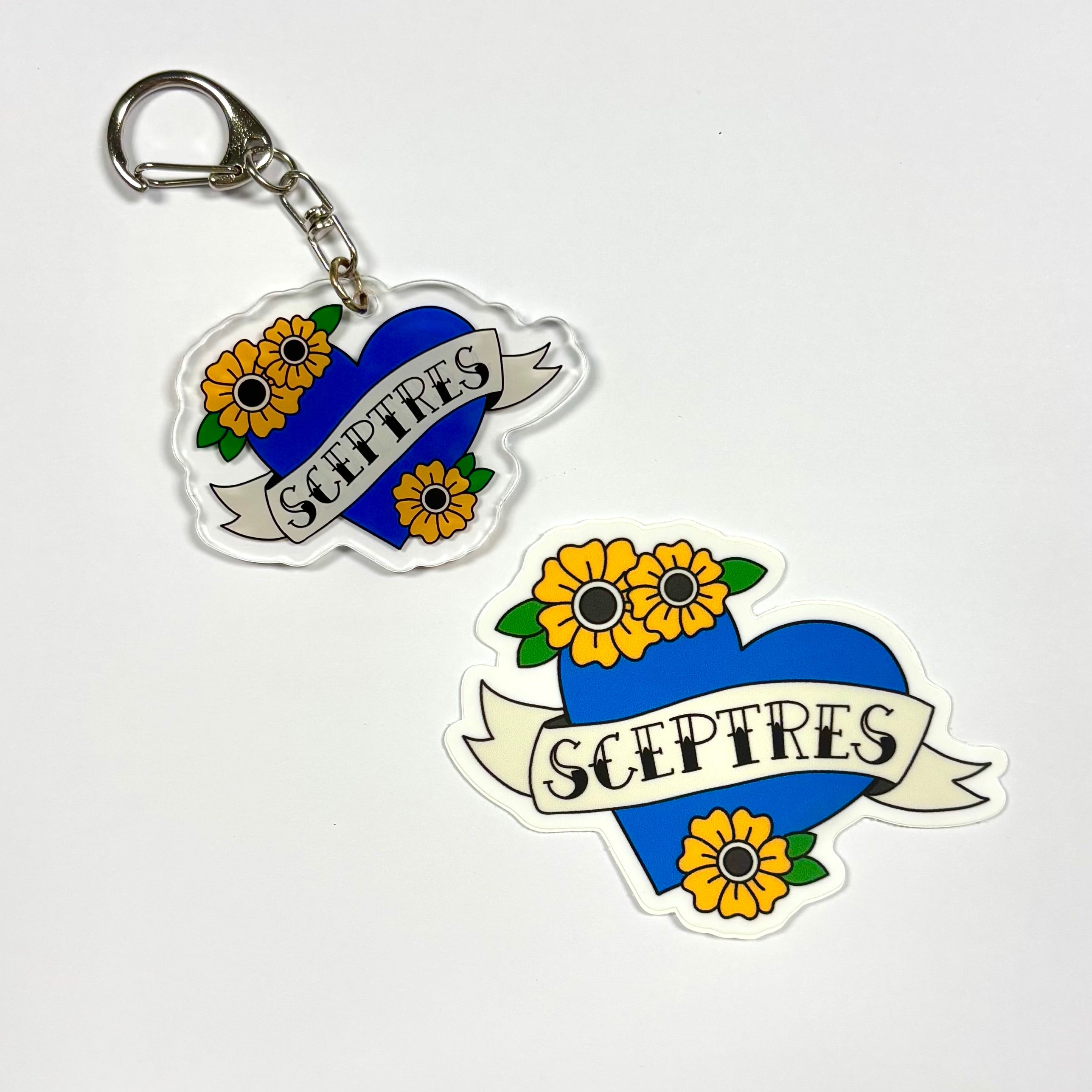 Sceptres Hockey Vinyl Sticker & Acrylic Keychain
