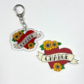 Charge Hockey Vinyl Sticker & Acrylic Keychain