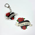 Hurricanes Hockey Vinyl Sticker & Acrylic Keychain