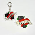 Devils Hockey Vinyl Sticker & Acrylic Keychain