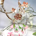 Figure Keychain Carrier with Pink Cherries