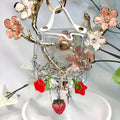 Figure Keychain Carrier with Strawberries